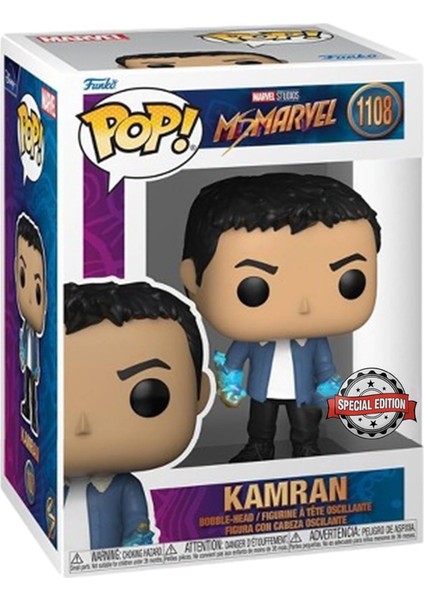 Pop! Marvel: Ms. Marvel - Special Edition - Kamran #1108 - Collectible Figure, Multicolor