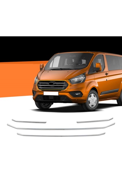 Ford Tourneo Custom Krom Ön Panjur 4 Prç 2018-2023