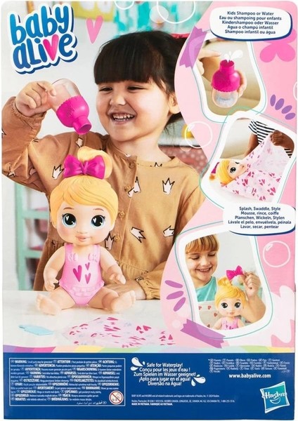F9119 Baby Alive Şampuan Sevgisi Sarışın Bebek +3 Yaş fırsatları