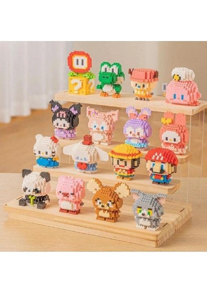 Sevimli Karakterler Bricks Pororo Loopy Yap Boz 3D Puzzle Mini LEGO