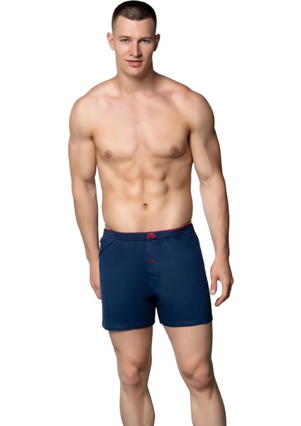 Havlu Bel Penye Düz Erkek Boxer