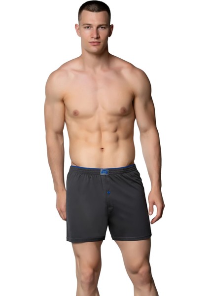 Havlu Bel Penye Düz Erkek Boxer
