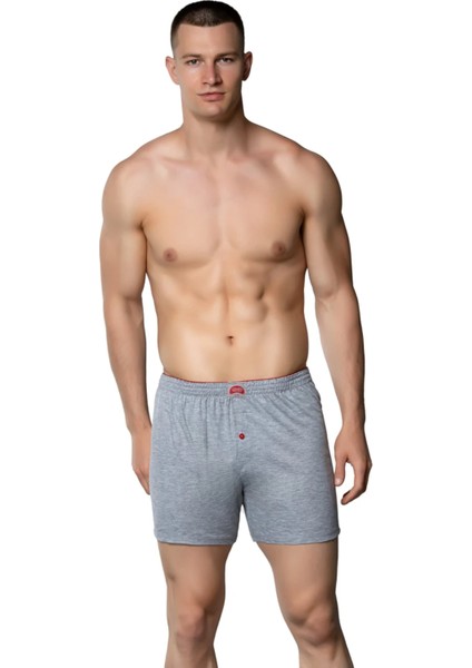 Havlu Bel Penye Düz Erkek Boxer