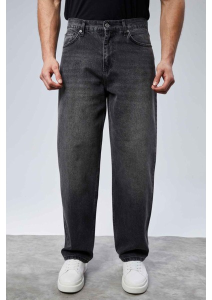 Cedy Denım Erkek Yüksek Bel Baggy Skater Jean