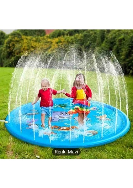 100CM Bahçe Şu Sprey Matı Pvc Şişme Su Oyun Havuzu Matı Yaz Oyunları Şişme Mat