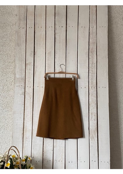 Camel Kaşe Kısa Etek modelleri