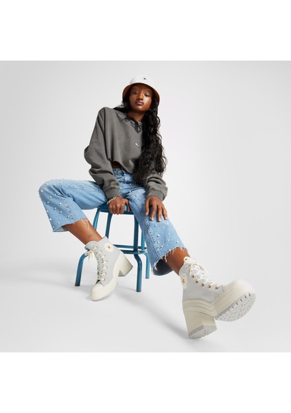 Chuck 70 De Luxe Heel Gri Platform Sneaker