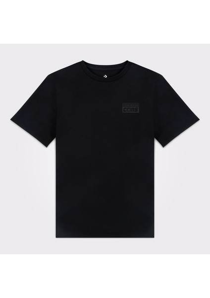 Cons Grafik Erkek Siyah T-Shirt