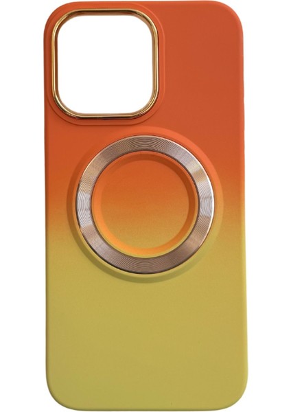 iPhone 12 Pro Max Uyumlu Corn Serisi Gradyan Tasarımlı Sert Silikon Telefon Kılıfı