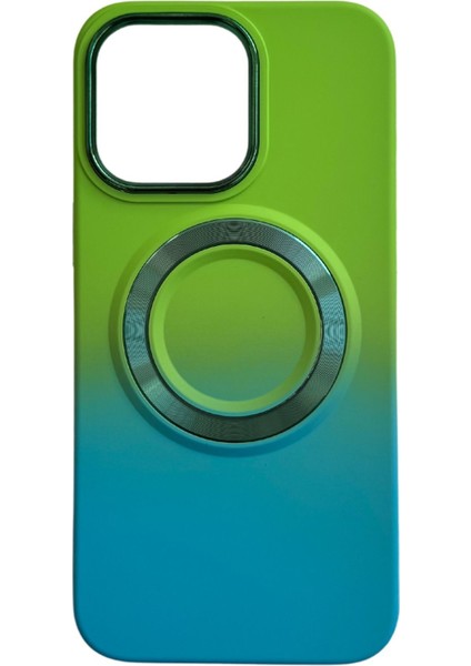 iPhone 15 Pro Uyumlu Corn Serisi Gradyan Tasarımlı Sert Silikon Telefon Kılıfı