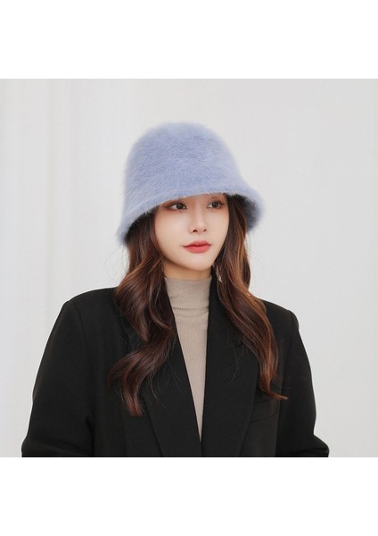 Sonbahar ve Kış Kadın Şapkası Yüksek Görünümlü Balıkçı Şapkası (Yurt Dışından)