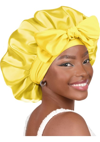 Saten Kurdele Yuvarlak Fiyonklu Şapka (Yurt Dışından)