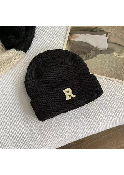 Sonbahar ve Kış Aylarında Erkekler ve Kadınlar Için Retro Niş Gri Şapka Sıcak Moda Yün Şapka Bere Gündelik Örme Şapka (Yurt Dışından)