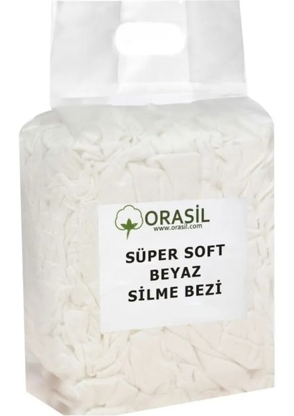 Süper Soft Beyaz Penye Silme Bezi 10 kg
