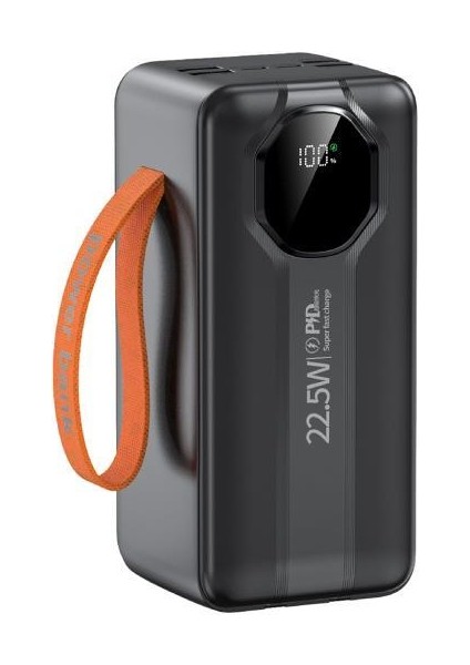 50.000 Mah Pd 22,5W Hızlı Şarj Kendinden Kablolu Taşınabilir Powerbank Pb-80