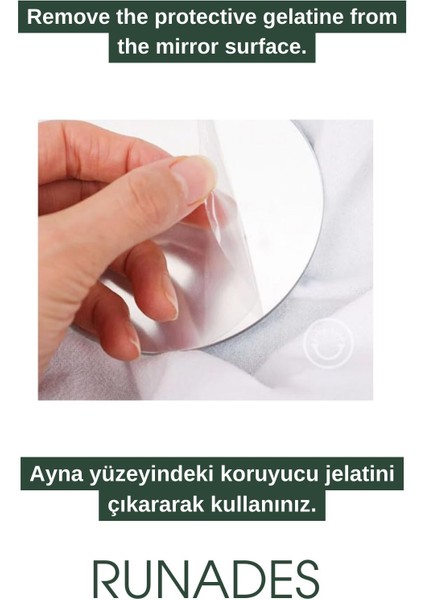 Sevimli Temalı Katlanabilir Makyaj ve Büyük Masa Aynası 16 x 12 Ayaklı Dikdörtgen ve Taşınabilir modelleri