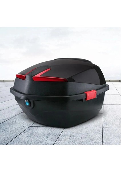 Motosiklet Arka Çanta Parlak Siyah 33LT