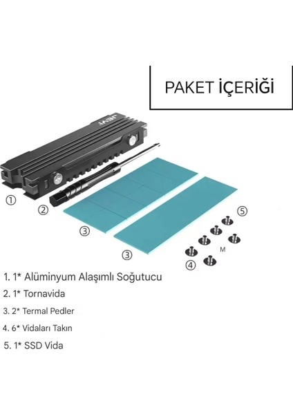 JEYI M.2 Ssd Soğutucu, NVME NGFF Soğutma Magnezyum Alüminyum PC için Soğutucu Radyatör /PS5 PCIE 2280 Ssd icold-007