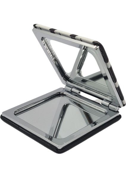 Desenli Çift Taraflı Katlanır Kadın Makyaj Cep Aynası Kapaklı - Parlak ve Eğlenceli Tasarım fiyatları