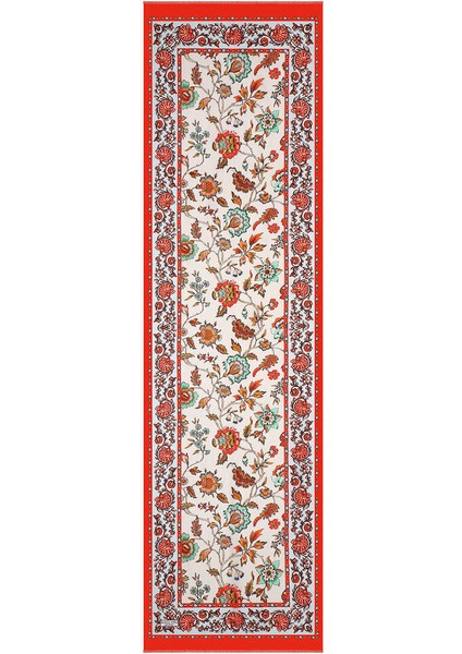 Kırmızı Lilyum Desen Vual Ipek Fular fırsatları