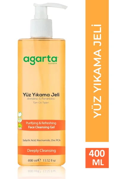 Doğal Yüz Yıkama  Jeli-Arındırıcı ve Ferahlatıcı 400 ml