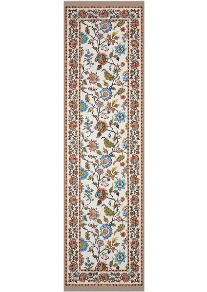 Bej Lilyum Desen Vual Ipek Fular fırsatları