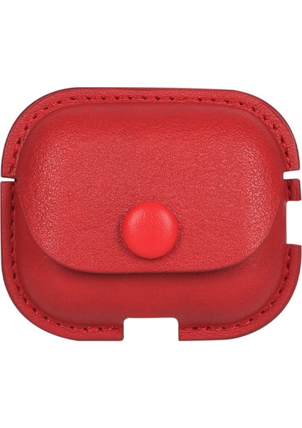 Airpods Pro 2 Için Kancalı Litchi Texture Pu Deri Kulaklık Kılıfı (Yurt Dışından)