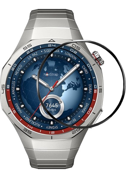 Huawei Watch Gt5 Pro 46MM ile Uyumlu Ekran Koruyucu Nano Esnek Cam Tam Kaplayan Ppma