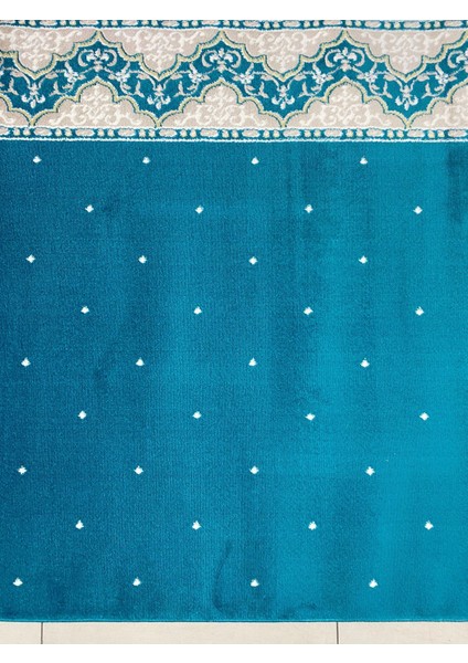 Dokuma Turkuaz Mavi 2500 Gr. Saflı Cami Halısı - En 133CM