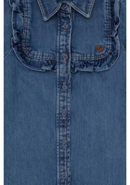 Kız Çocuk Mavi Elbise (Jean) 50291151-DN0022 modelleri