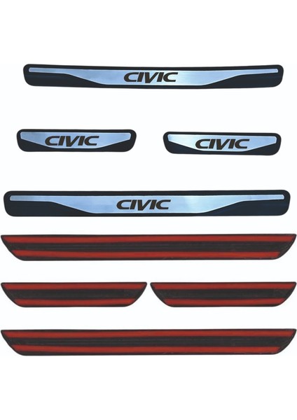 Civic Kapı Eşiği 2016-2021 New Krom Kapı Eşiği 4 Parça Paslanmaz Çelik fiyatları