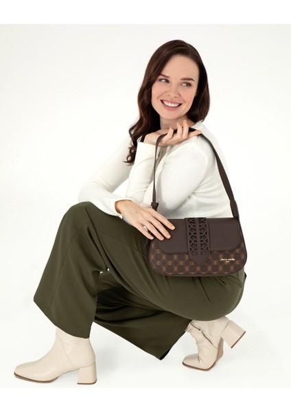 Kadın Kahverengi Omuz Çantası 50296257-VR029