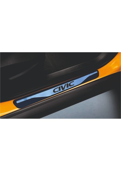 Civic Kapı Eşiği 2006-2011 New Krom Kapı Eşiği 4 Parça Paslanmaz Çelik indirimleri