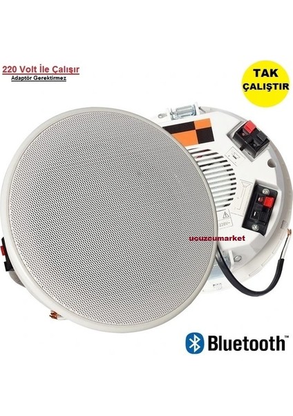 Alçıpan Tavan Hoparlör Bluetooth Özellikli (220 Volt Bağla Çalıştır)