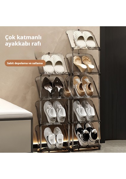 Ev Tipi Ayakkabı Rafı Yedi Katmanlı Çok Katmanlı Kurulum Gerektirmeyen Ayakkabı Dolabı (Yurt Dışından)