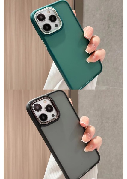 iPhone 13 Pro Uyumlu Kalkan Serisi Mat Yüzeyli Sert Silikon Telefon Kılıfı modelleri
