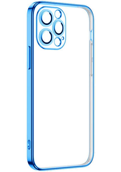 Apple iPhone 13 Pro Max Uyumlu Zore Krep Kapak-Mavi