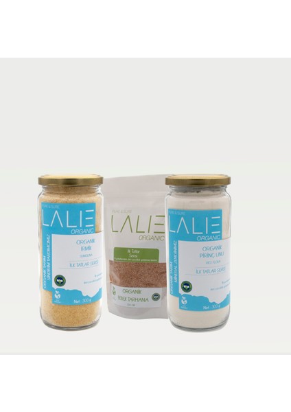 Ek Gıda Başlangıç Seti Pirinç Unu 300 gr & Irmik 300 gr & Tarhana 300 gr