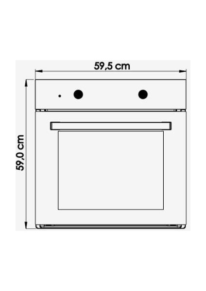 Siyah Ankastre Set ( F 18 Siyah D 60 cm Davlumbaz- Gls 640 60 cm Ankastre Ocak-Mfa 605 Ankastre Fırın)