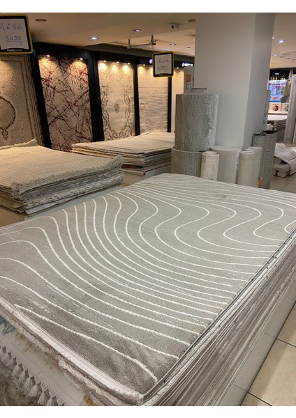 Karmen Halı Karmen Halı H01892 Cizgili Salon Halısı ( 160X230) -Bej fiyatları
