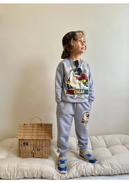 Dinazor Baskılı Erkek Çocuk Takım modelleri