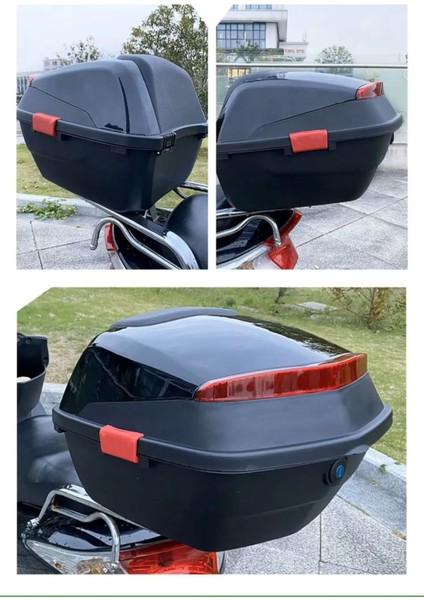 Cornier Motosiklet Arka Çanta Parlak Siyah 33LT fırsatları