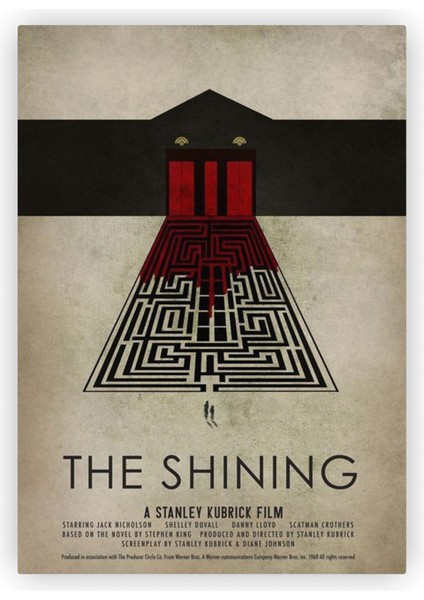 The Shining Cinnet Filmi Ahşap Poster 20 x 29 cm