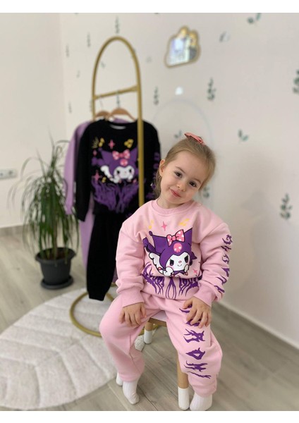 Yigit Butik Karakter Baskılı Kız Çocuk Alt Üst Takım modelleri