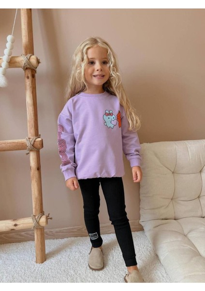 Karakter Baskılı Taytlı Kız Çocuk Takım fiyatları