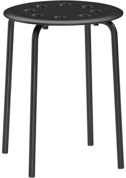 Tabure, Siyah Meridyendukkan Genişlik 40CM Siyah Renk Yuvarlak Tabure