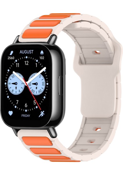 Xiaomi Watch 22MM Için Iki Renkli I-Şekilli Silikon Kayış (Yurt Dışından)