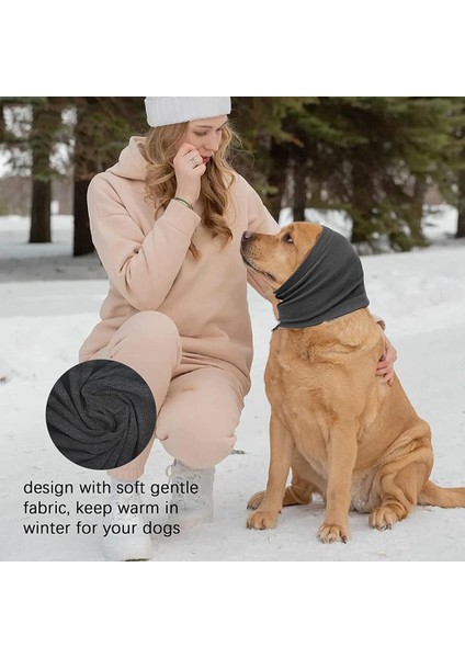 Evcil Köpek Snood Yumuşak Köpek Kapüşonlu Banyo Köpek Boyun Köpek Şapka Gri S (Yurt Dışından)