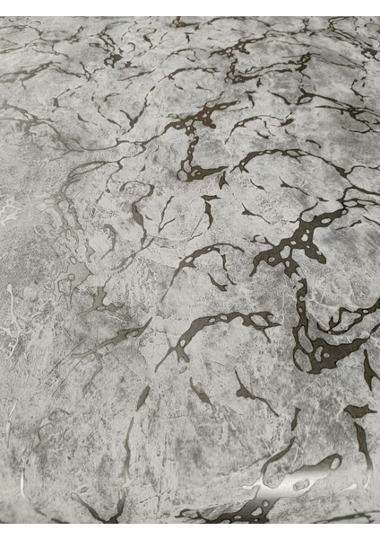 Black Serisi Gri Üzerine Gümüş Damarlı Silinebilir Duvar Kağıdı 16 M² modelleri