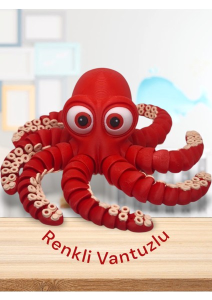 Oyuncak Ahtapot (Büyük) Hareketli 20X20X6 cm 1 Adet modelleri